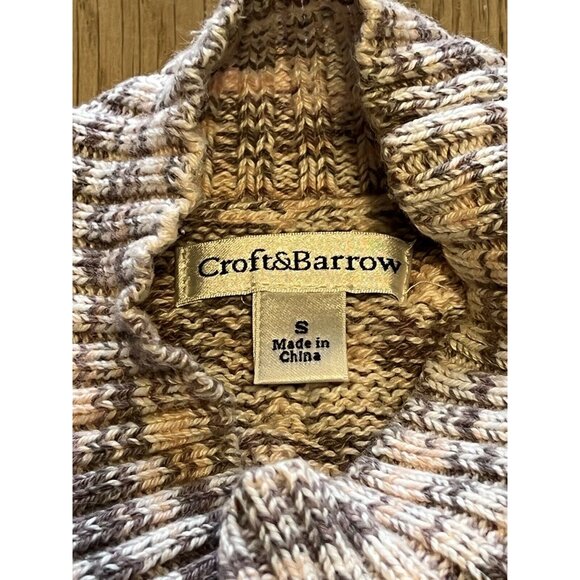 Croft & Barrow Sweater Size Small Ribbed Knit Classic Winter Modern Career City - Picture 8 of 11
